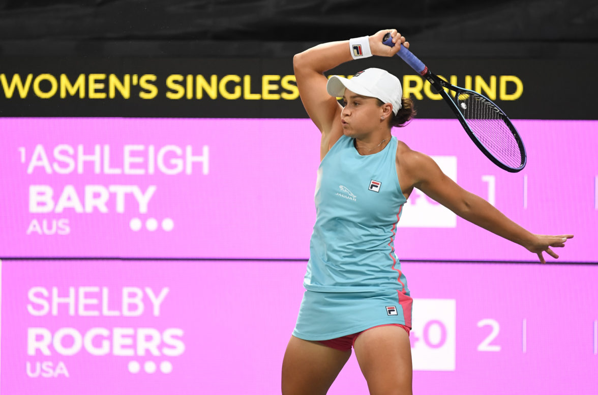 AUSTRALIAN RULES: NO. 1 BARTY INTO CHARLESTON OPEN QF