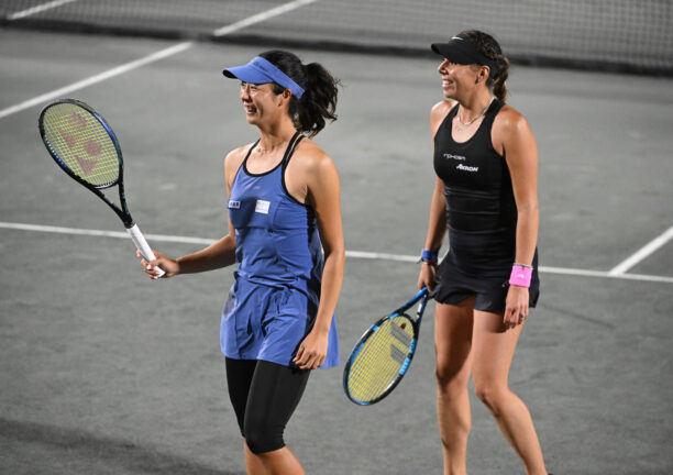 Doubles wrap: Top seeds Olmos/ Shibahara face American duo Collins/ Krawczyk for title