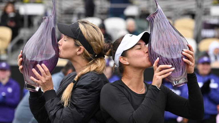 Photos: Collins/Krawczyk claim maiden doubles title together