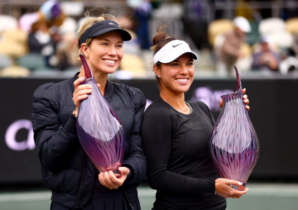 Collins/Krawczyk claim Charleston Open doubles title, upsetting No. 1 seeds