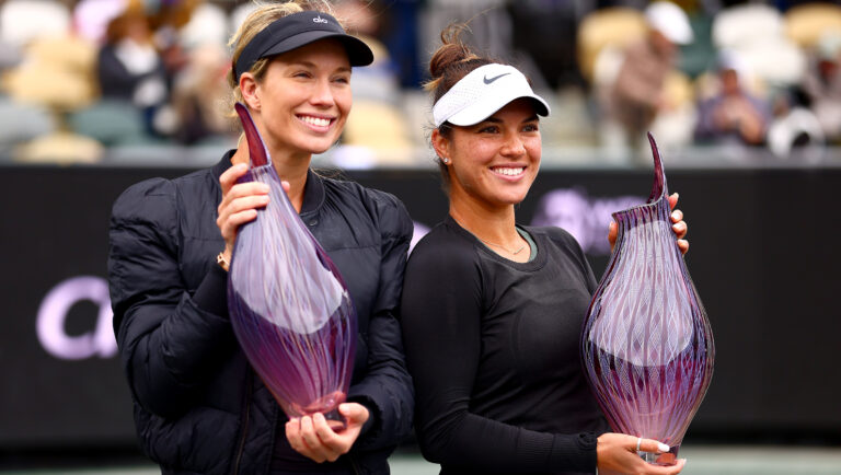 Collins/Krawczyk claim Charleston Open doubles title, upsetting No. 1 seeds