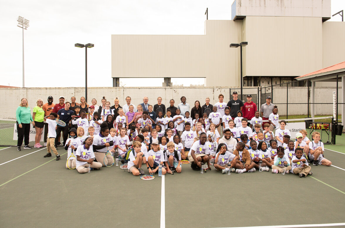 'Tennis In the City': 'Come Play' initiative welcomes some 60 local kids on court