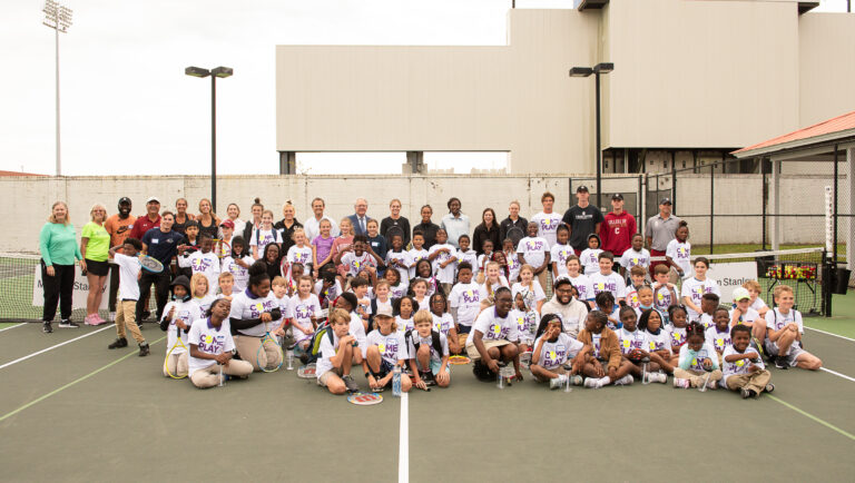 'Tennis In the City': 'Come Play' initiative welcomes some 60 local kids on court