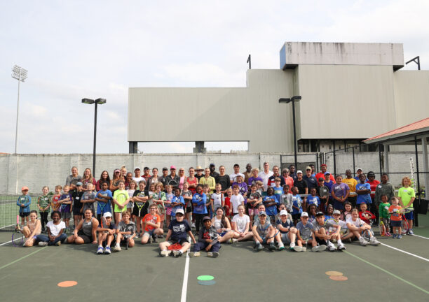 WTA stars join forces with over 60 local kids for annual Tennis in the City clinic