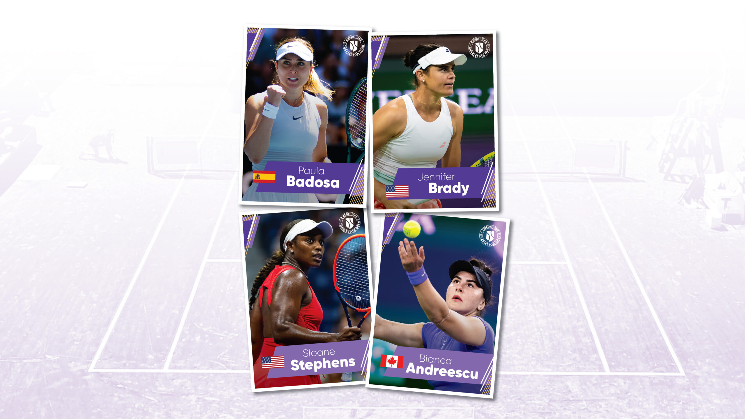 Credit One Charleston Open Announces Main Draw Wild Cards Featuring Grand Slam Champions and Finalists and Former Top Five Players